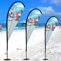 China Swooper Beach Teardrop Flags And Banners Custom Teardrop Banners Sublimation for sale