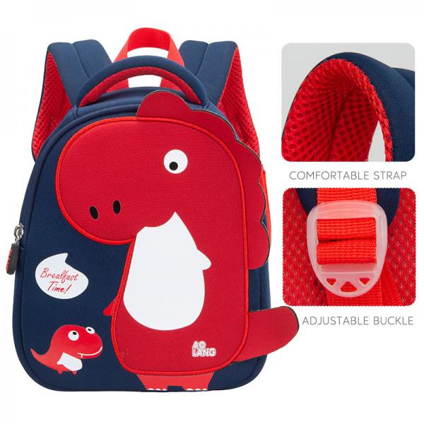 Quality 3d Dinosaur Waterproof Kids Backpack Cartoon Children School Bags OEM for sale