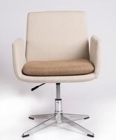 China Safety Item Adjustable Executive Office Chair , Fabric White Swivel Chair factory