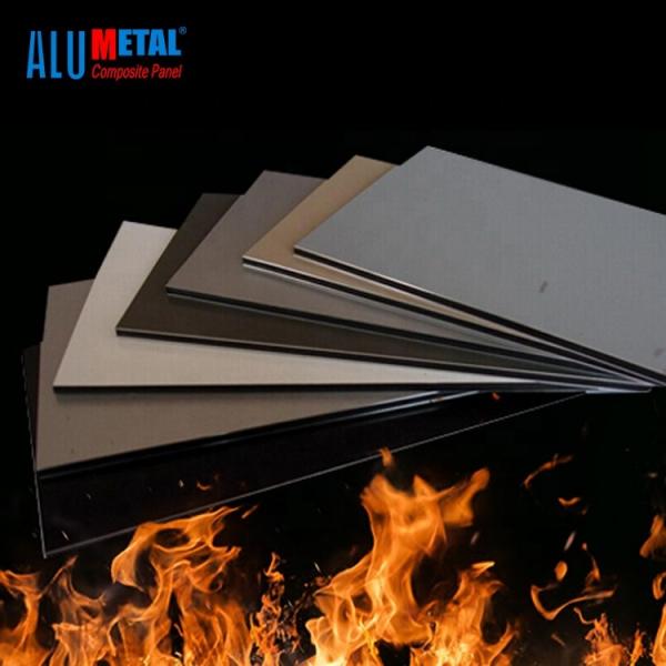 Quality A2 Fireproof Black Acm Aluminum Composite Panel 4x8 Sheets Outdoor Wall 6000mm for sale