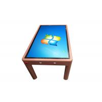 China Smart Interactive Touch Screen Table Capacitive Multimedia AIO Touch Screen Coffee Table factory