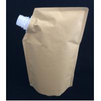 China Biodegradable Foil Custom Printed Stand Up Pouches Waterproof Liquid Kraft Paper Spout Pouch factory