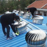 China 1000mm 304 SS Roof Air Ventilator , Wind Driven Roof Extractor Fan factory