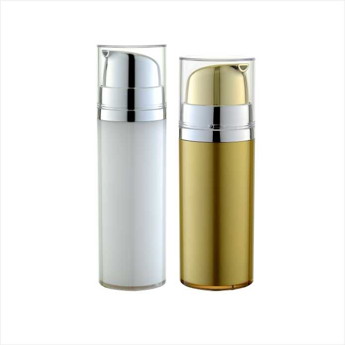 China 50ml 75ml 100ml Double Wall Cosmetic Airless Pump Bottle Acrylic Airless Bottle Airless Lotion Bottle factory