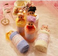 China New creative promotion gift product wedding gift Barbie doll towel mobile hanger factory