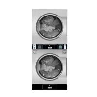 China Powerful 380/3/50 V/p/Hz Fully Automatic Coin Operated Stack Washer Dryer Sets 340kg for sale