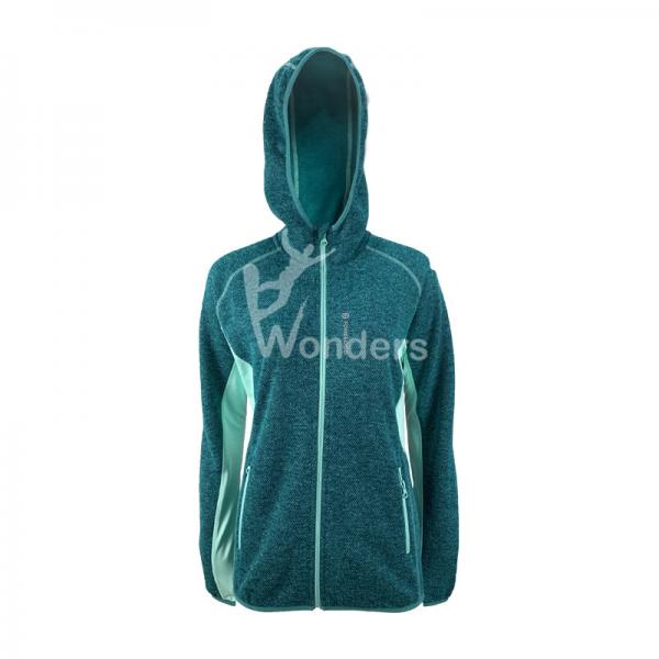Quality Ladies Fashion Windproof Softshell Jackets Hybrid Sweatshirt Jacket 100% for sale