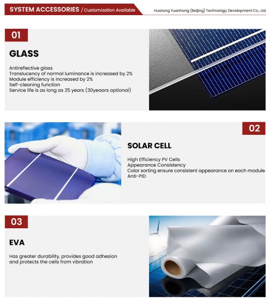 Htonetech 250W Monocrystalline Solar Panel Wholesalers Silicone Solar Panel China 605W-700W 600W-650W Portable Polycrystalline Solar Panel