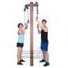China outdoor fitness equipment park wood outdoor arm stretcher factory