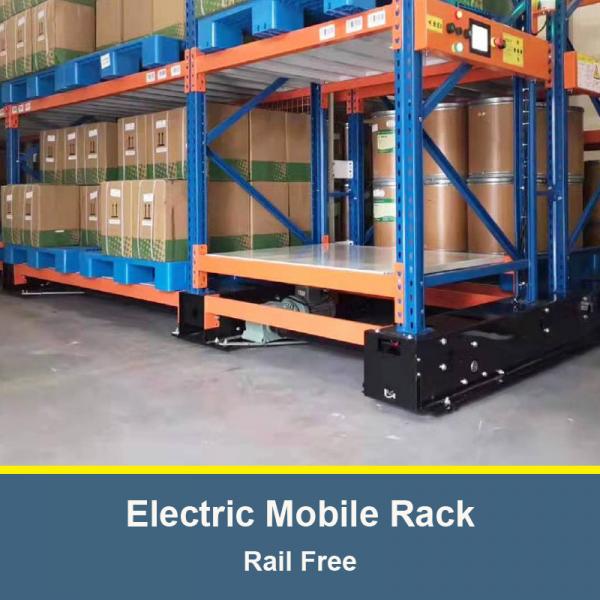 Quality Electric Mobile Pallet Rack Rail Free Racking Warehouse Storage Rack Electric Mobile Racking for sale