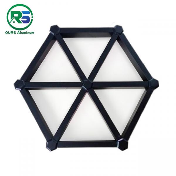 Quality Sound Absorption Triangular Square Grille Tube Metal Stud Wall Suspended Ceiling  0.6mm-2.0mm for sale