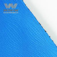 China 1.4mm Thick Blue Retro PU Leather Micro Shoes Upper Making Leather factory