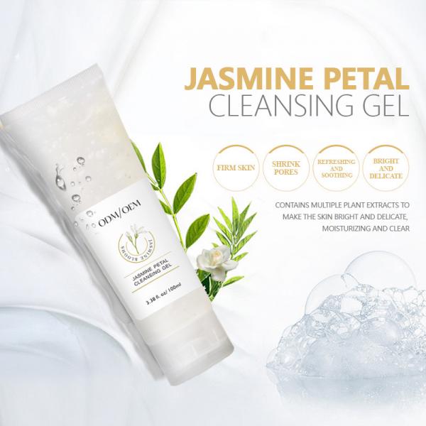 Quality ODM Jasmine Face Wash Foaming Facial Cleanser Blemish Clearing for sale