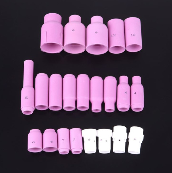 Quality 15000v Alumina Ceramic Nozzles Components For Tig Welding Torches Wear Resisting for sale