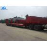 China Heavy Duty Flatbed Low Bed Semi Trailer 4 Axles Extra Durability Designed factory