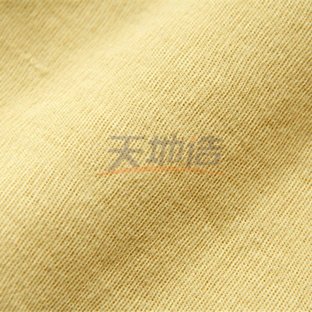Quality 100% Para Aramid Fabric 220gsm Raw Yellow For Gloves Anti Cut Anti Stab for sale