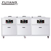 China Three Tanks  Solvent Industrial Ultrasonic Cleaner Adjustable Timer SUS304 factory