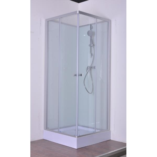 Quality White ABS Tray Chrome Profiles Tetragonum Shower Cabins 800 X800X2000mm for sale