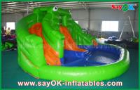 China Industrial Inflatable Water Slides Pvc Summer Inflatable Bouncer Slide Outside Frog Water Slide With Print factory