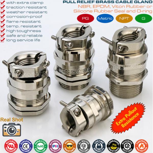 Quality Brass Cable Glands, NPT Thread, IP68 Rating, NPT1/4