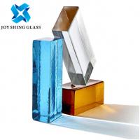 Quality Decoration Solid Glass Brick , Hot Melt Clear Glass Bricks Blocks for sale