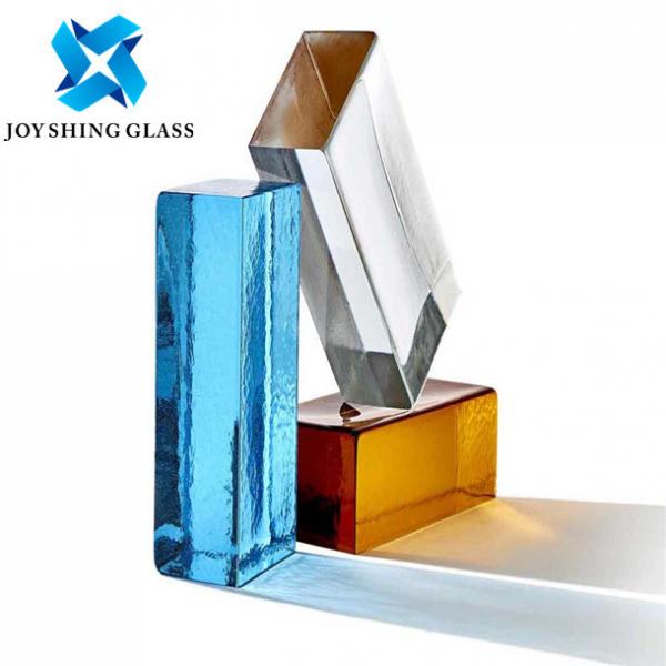 Quality Decoration Solid Glass Brick , Hot Melt Clear Glass Bricks Blocks for sale