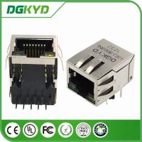 China Tab Down Shielded Connector Magnetic RJ45 Jack 10/100M Transformer / Filter factory