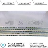China 20MM Silver Honeycomb Composite Panels , Economical And Aesthetic Honeycomb Stone Panels  factory
