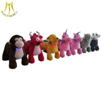China Hansel coin operated kids electric bicycle plush animal toys for birthday party for rent factory