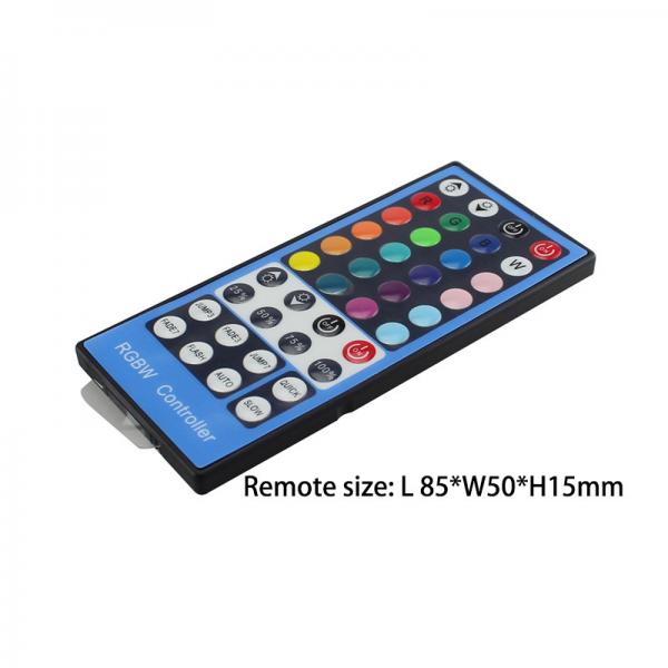 Quality 40 Key RGBW Smart LED Strip Controller 5 Pins IR Remote Control For SMD 5050 for sale
