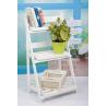 China 3 Tiers Wooden Outdoor Furniture Flower Pot Stand Foldable 2.9KG For Roomy Storage factory