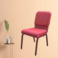 China Interlock Metal Stacking Church Chair  400KG Supporting Conference Room Chair factory