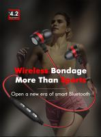 China Wireless Bluetooth Earphone 10 Hours Playtime with Microphone Sport Stereo V4.1 Bluetooth Earphone For iPhone Android factory