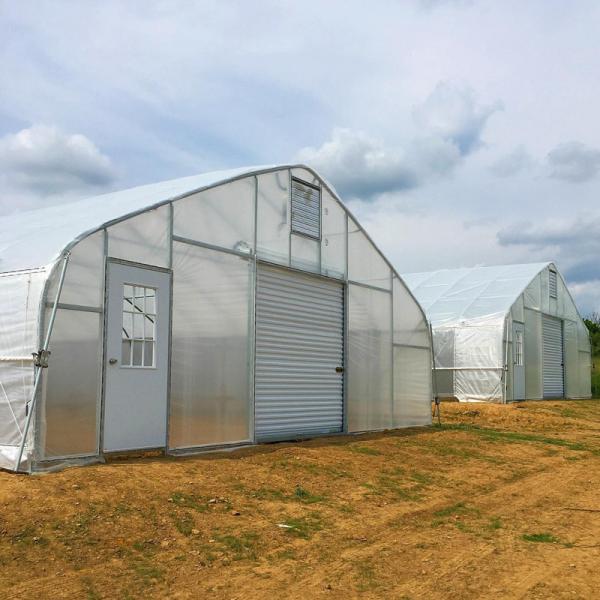 Quality Cheapest Tunnel Greenhouse agricultural single-span greenhouses accessories galvanized steel pipes for sale