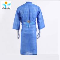 China 25-50gsm Disposable Kimono Gowns M L XL XXL ISO Certificate factory