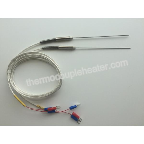 Quality 1mm Diameter Probe 3 wire Thermocouple RTD pt100 temperature sensor ss304 Class 1 Accuracy for sale