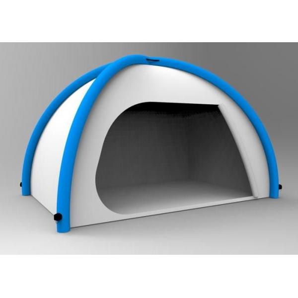Quality Silver Coated Inflatable Outdoor Tents 190T Blue Blow Up Pop Up Tent for sale