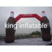 China Coca Cola Bottle Shape Inflatable Arches For Advertising / Inflatable Entrance Arch factory