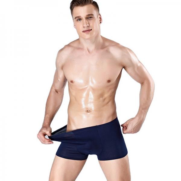 Quality Sustainable Adults Mens Boxer Shorts Seamless Plus Size Bamboo Fabric Shorts for sale