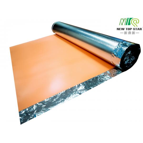 Quality Orange Moisture Resistant Underlay PE Film For Laminate Flooring for sale