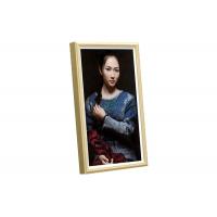 China Photo Calendar Wall Mounted Digital Signage LCD Advertising Wooden Frame 23.8In factory