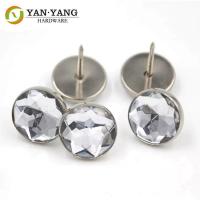 China Crystal Round Rhinestone Diamond Acrylic Upholstery Buttons For Sofa factory