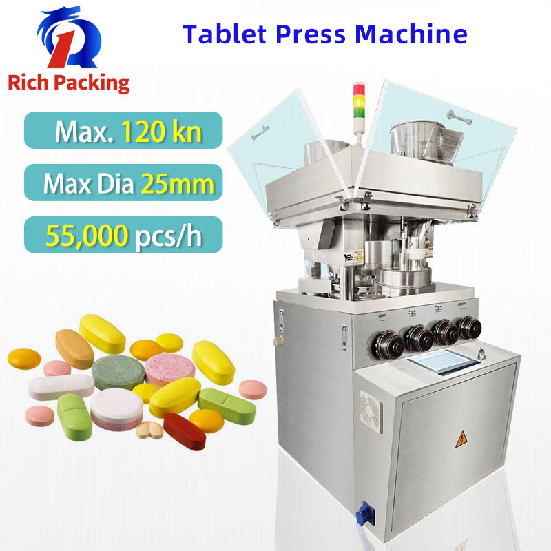 China Zp-27d Automatic Rotary 55000pcs/H Powder Pill Tablet Press Machine factory