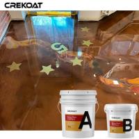 China Industrial Concrete Metallic Epoxy Floor Coating With Resin And Pigments factory