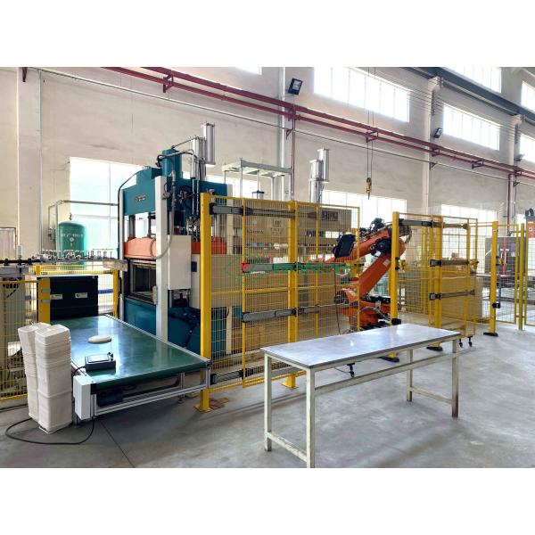 Quality 220V 450kg / Hour Fiber Molding Machine Biodegradable Tableware Machine for sale