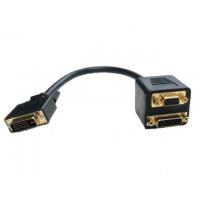 China DVI male to DVI and VGA female adapter cable,DVI(24+1) Twins cable factory