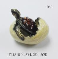 China Home Decorative Metal Craft Dragon Turtle Trinket Box Jewelry Box factory