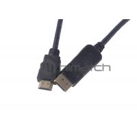 China Mini Displayport To HDMI Adapter Cable / Displayport Converter Cable Length Customized factory