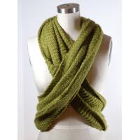 China Green Wide Circle Winter Knitted Scarf Chunky Crochet Patterns Available factory