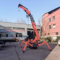China Mini Electric And Diesel Mobile Lifting Crawler Spider Crane 5T 8T Telescopic Boom factory